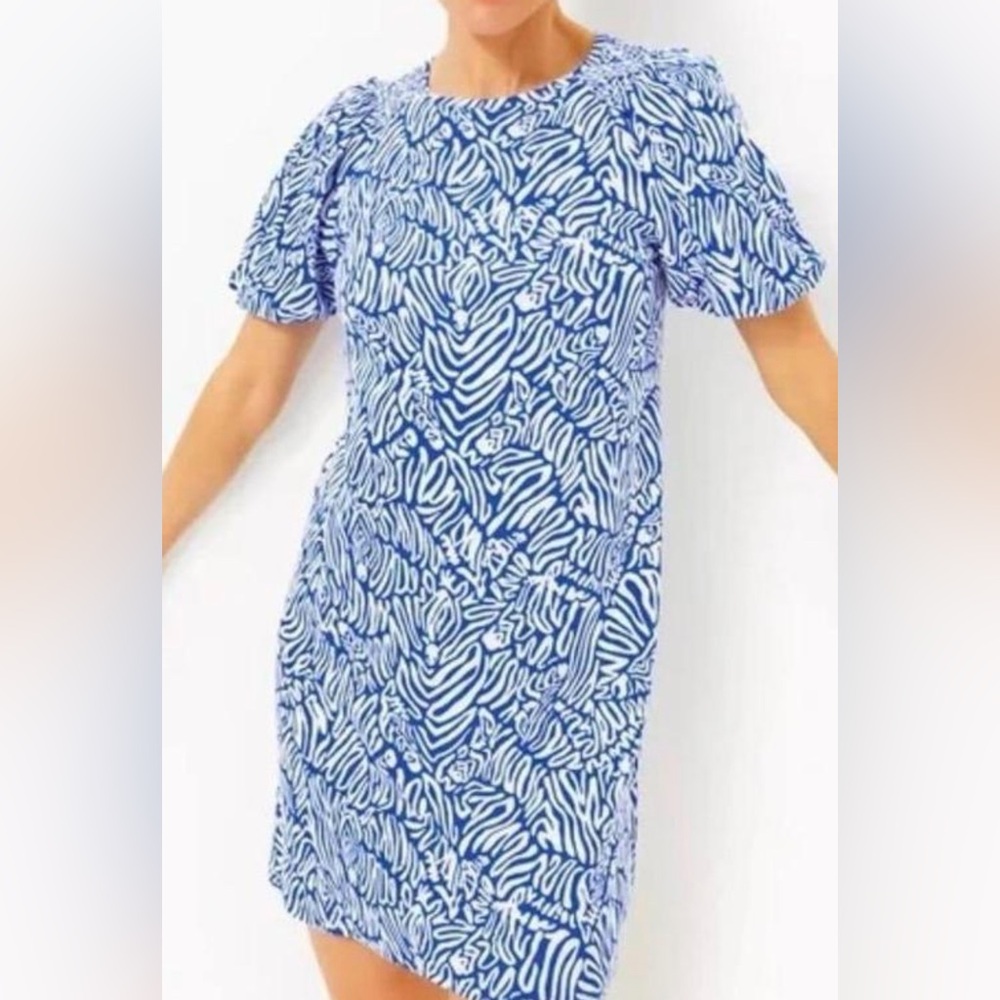 Lilly Pulitzer cotton tshirt Dress Sz L - Picture 7 of 7